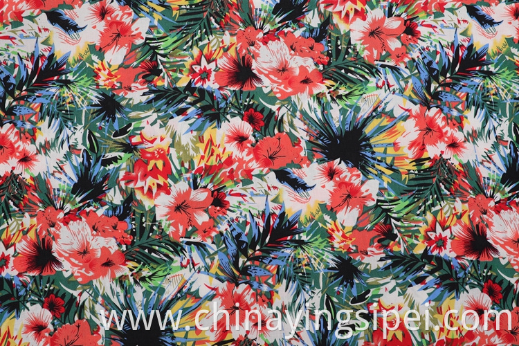 100% Woven Viscose Voile Printed &Dyed Fabrics